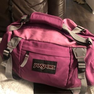 JanSport Duffle Bag Rare Carry On Travel Bag Made In USA Size 20”x13”x11”